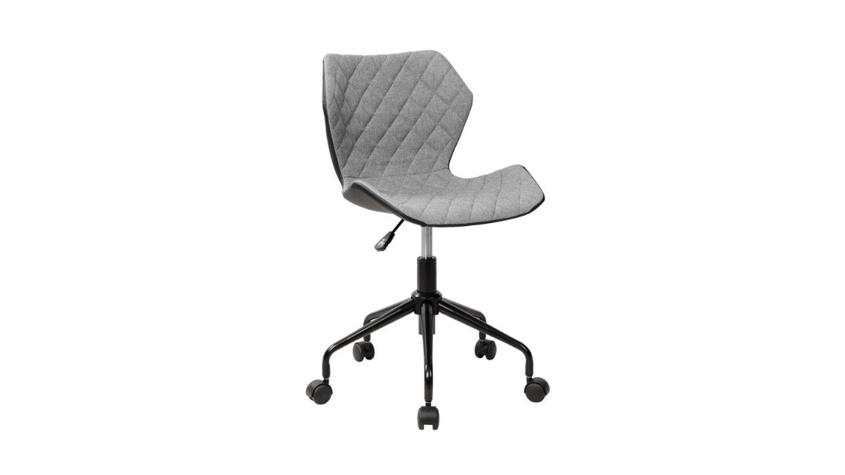 Trio Supply House Deluxe Modern Office Armless Task Chair Grey