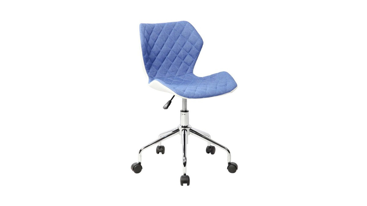 Trio Supply House Deluxe Modern Office Armless Task Chair Blue