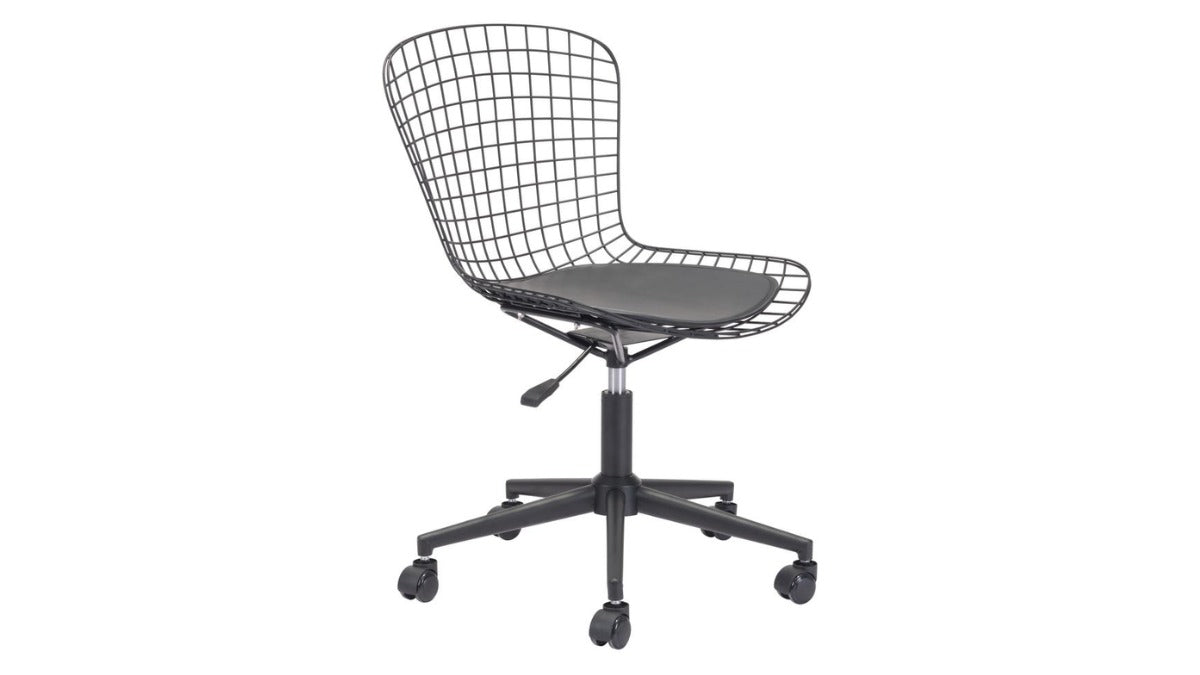 Trio Supply House Wire Office Chair Black