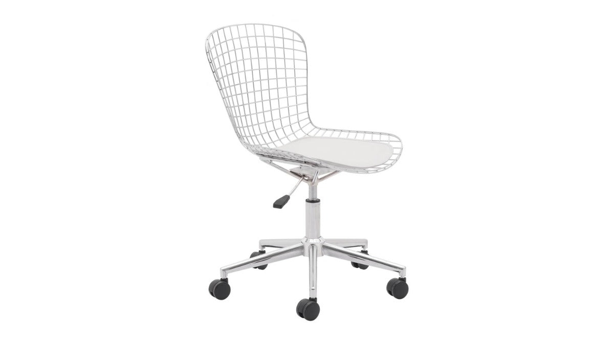 Trio Supply House Wire Office Chair White