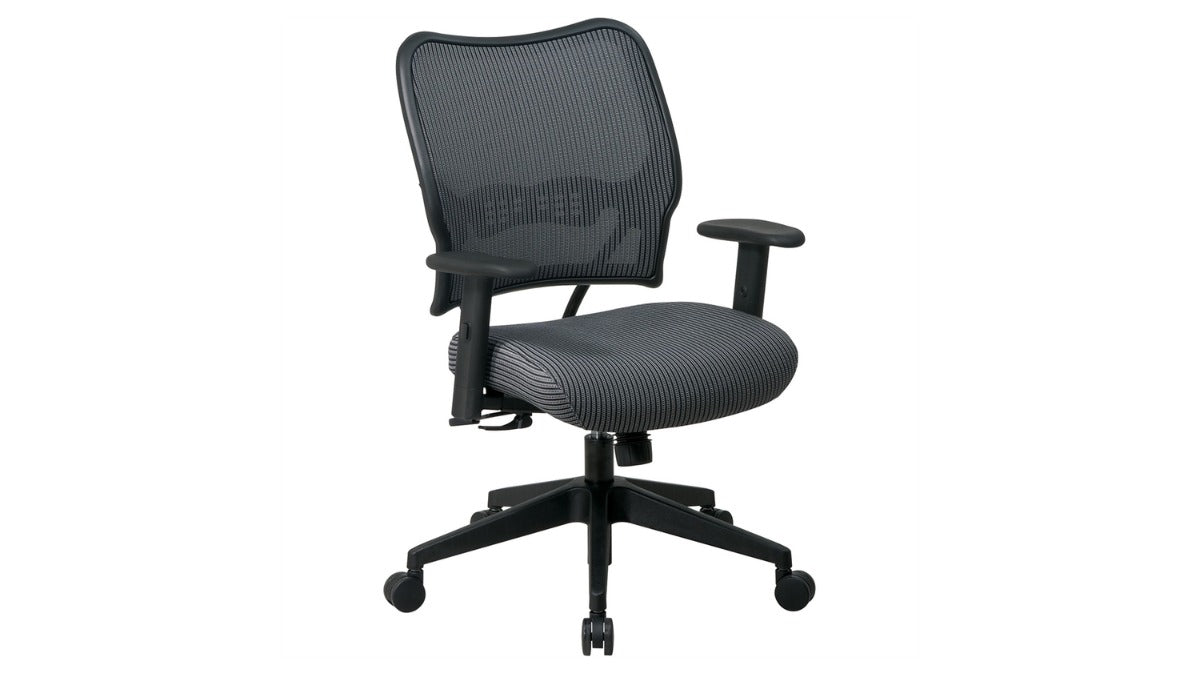 Trio Supply House Deluxe Task Chair with Veraflex Seat and Back Charcoal Gray