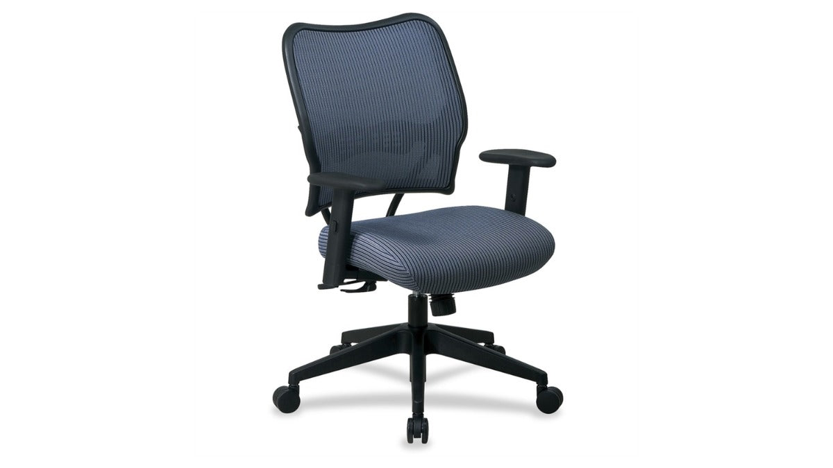 Trio Supply House Deluxe Task Chair with Veraflex Seat and Back Blue