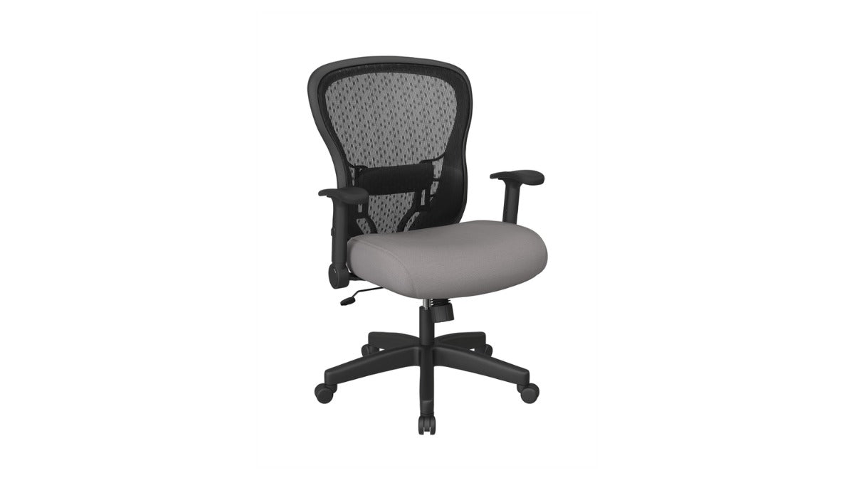 Trio Supply House Deluxe R2 Space Grid Back Chair: Foam Mesh Steel