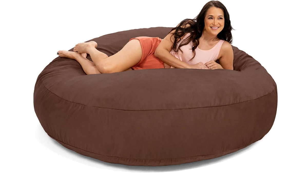 Jaxx 6 ft Cocoon - Large Bean Bag Chair for Adults Chocolate