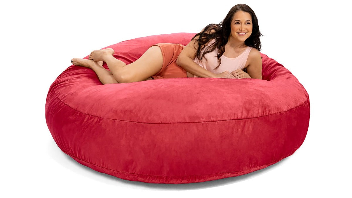 Jaxx 6 ft Cocoon - Large Bean Bag Chair for Adults Cinnabar
