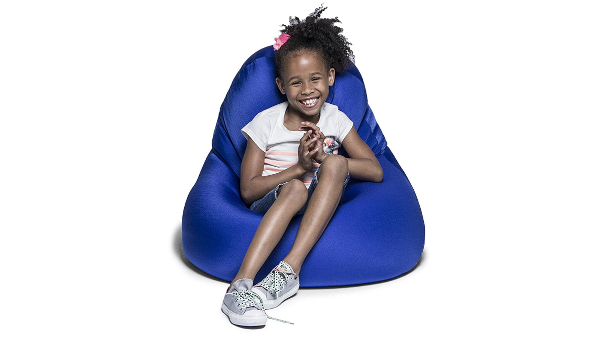 Jaxx Nimbus Spandex Bean Bag Chair, Small Royal Blue