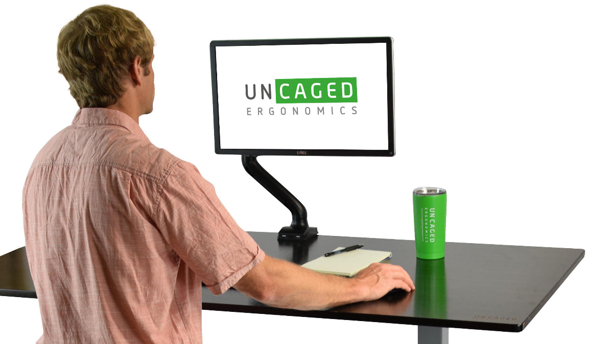 Uncaged Ergonomics Single Monitor Arm: Computer Holder