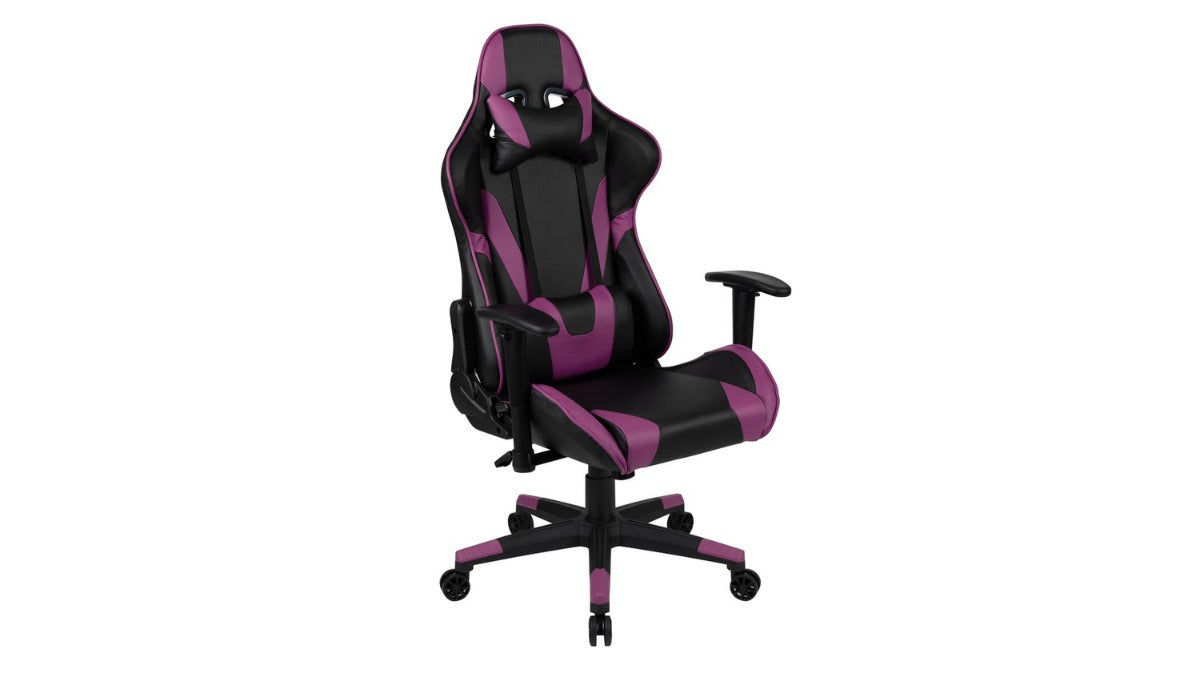 Skyline Decor X20 Gaming Chair: Adjustable Swivel Chair Purple