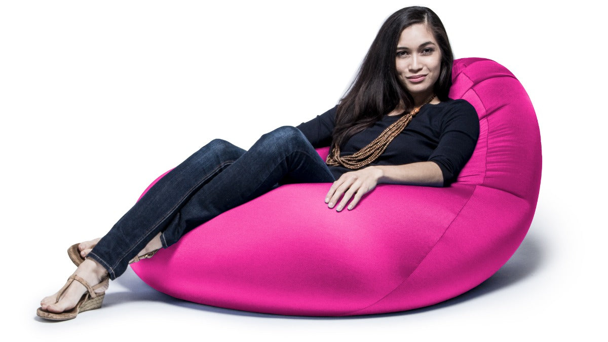 Jaxx Nimbus Spandex Bean Bag Chair, Large Hot Pink