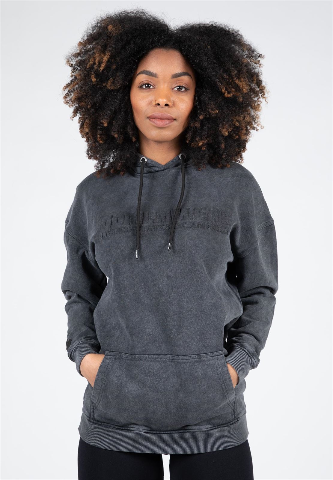 Crowley Women's Oversized Hoodie - Washed Gray - XS
