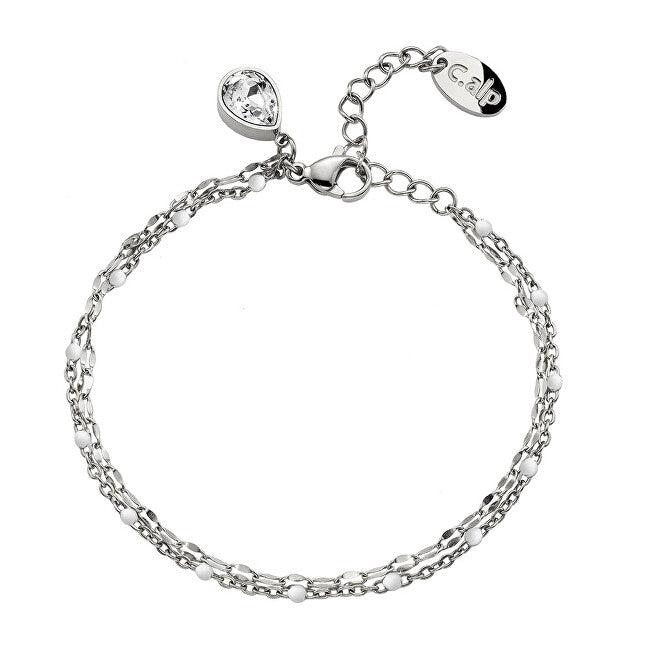 Crystalp Elegant double steel bracelet Vibe 22241.E