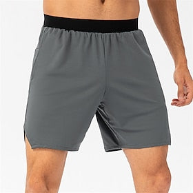 Homens Shorts de Corrida Shorts de Academia Bolsos Cintura elástica Calção Ao ar livre Desportos e Ar livre Atlético Secagem Rápida Leve Macio Maratona Corrida