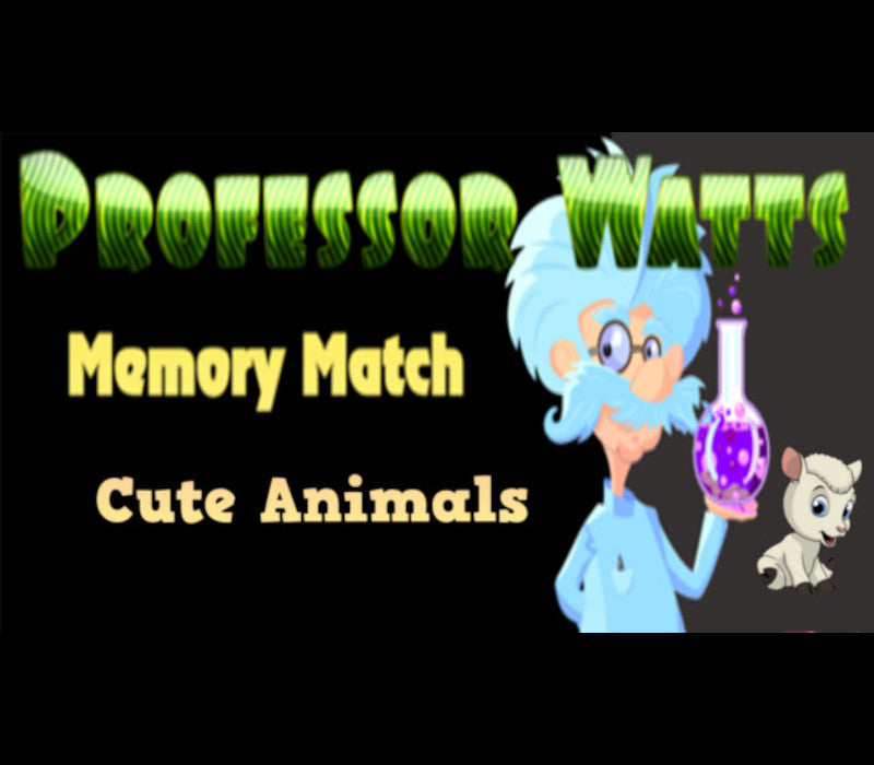 Professor Watts Memory Match Cute Animals PC Steam CD Key