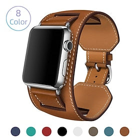 Watch Band Compatibel met: Apple iWatch 49mm 45mm 44mm 42mm 41mm 40mm 38mm Sreies Ultra SE 8 7 6 5 4 3 2 1 voor Smartwatch Band Polsbandje Echt leer Dames Luxe