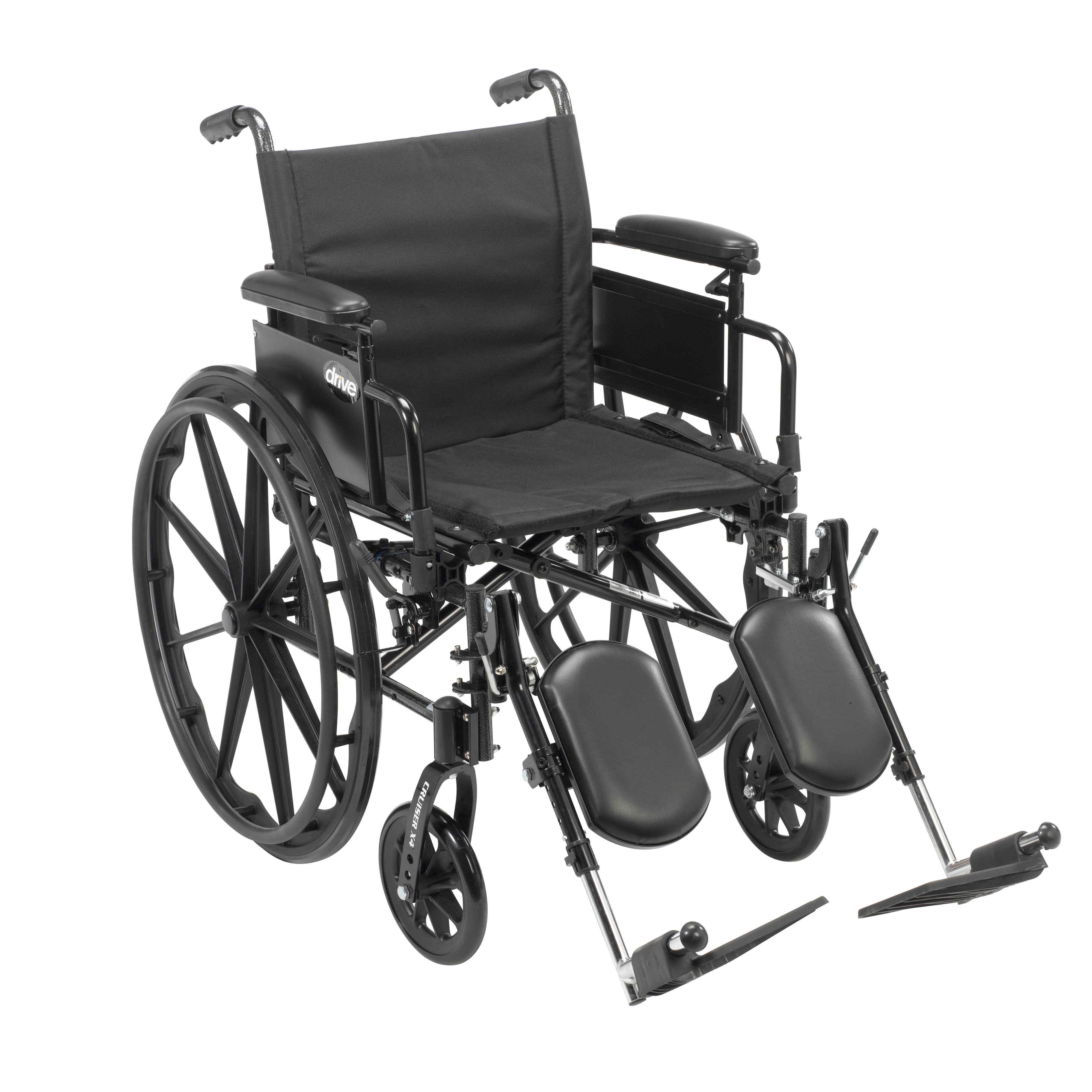 Cruiser X4 Lightweight Wheelchair, 16", Desk Arms, Elevating Legs