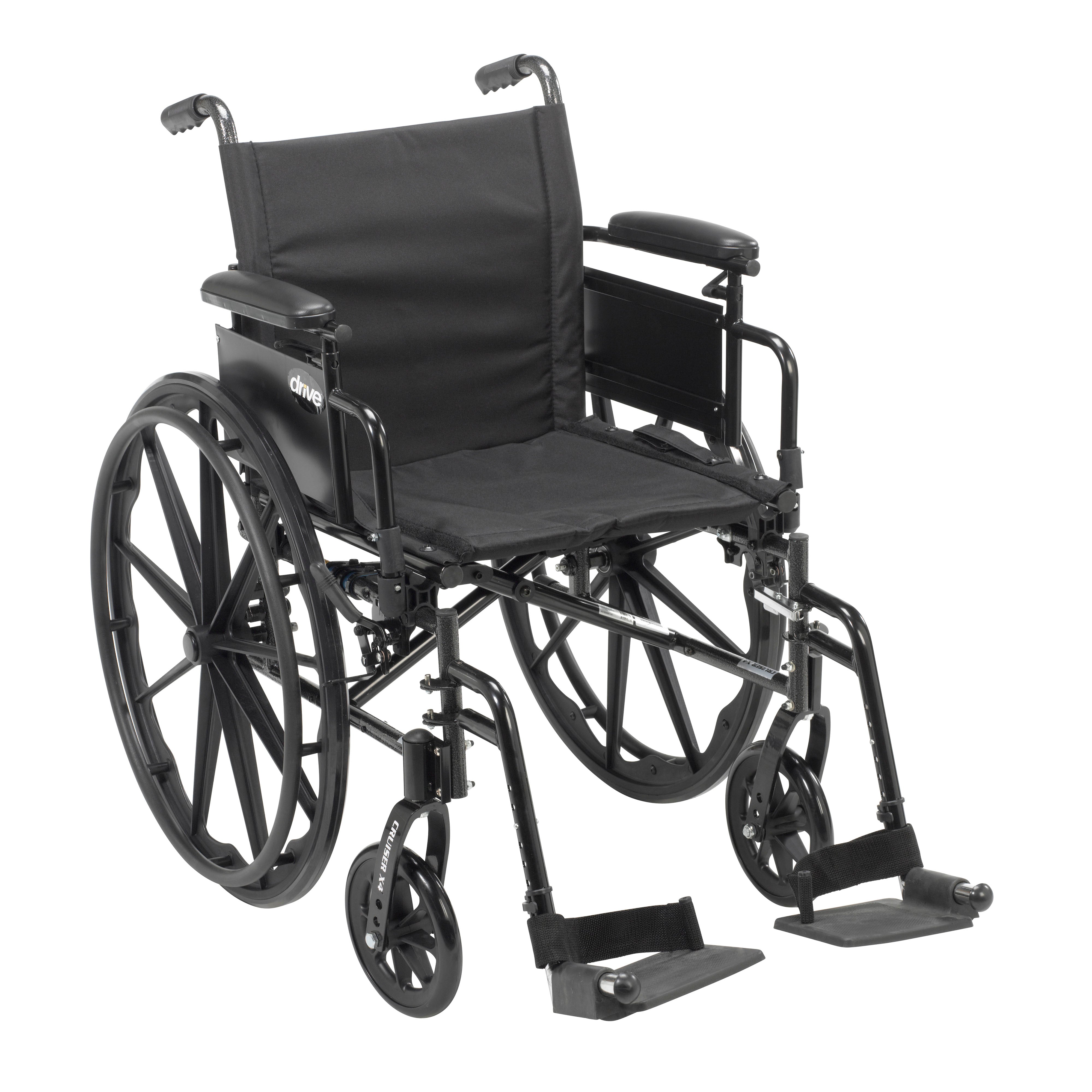 Cruiser X4 Lightweight Wheelchair, 16", Desk Arms, Swing-away Legs