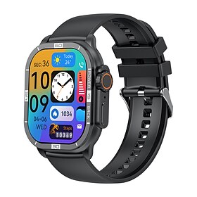 hk96s 2.0 polegadas amoled smartwatch suporta 100 modos esportivos ip68 relógio inteligente à prova d'água