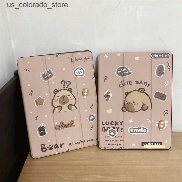 Tablet PC Cases Bags Kawaii Cartoon Tablet Case Suitable for iPad Air 2024 13 inch Pro 11 12.9 inch Air 5-4 10.9 10th 7-8-9 10.2 10.5 inch M