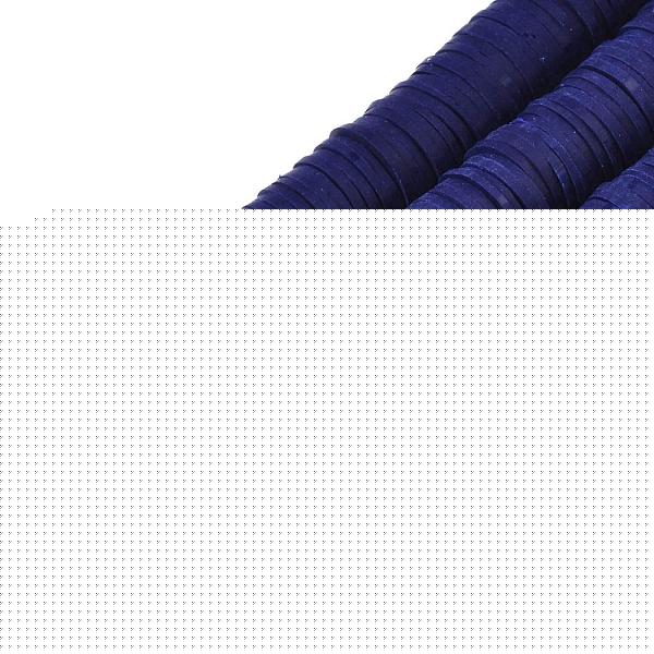 Flat Round Handmade Polymer Clay Beads