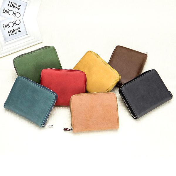 Fashion Casual Credit Card Holders bag Men&#039;s passport moneybag billfold mini wallet Leather multi-function women&#039;s anti-theft rfid