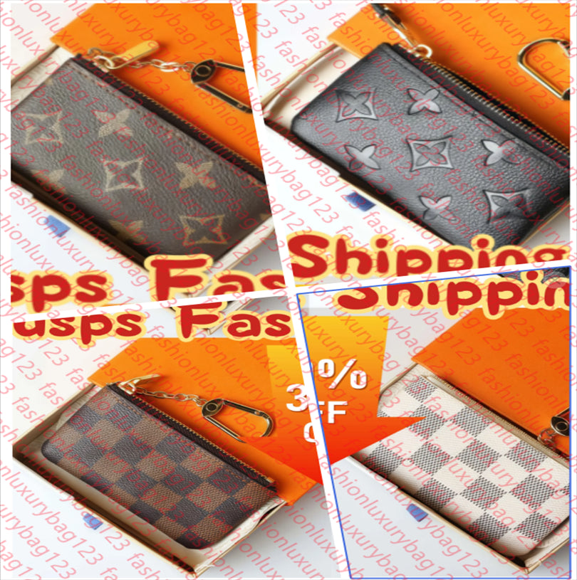 Top Quality Wallet Coin Card Holder Key Pouch Designer Wallets Leather Bags Mens Cardholder Womens Purse Crossbody Bag hand