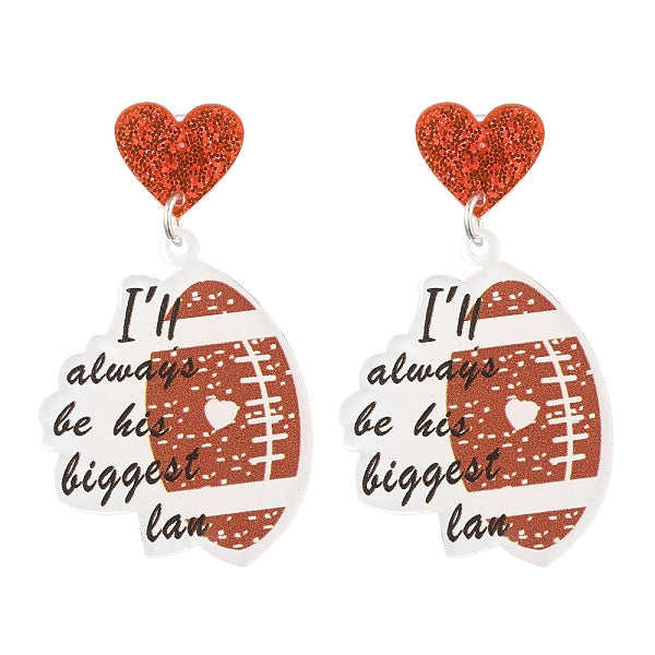 1 paire de boucles d'oreilles pendantes en acrylique à imprimé léopard en forme de cœur