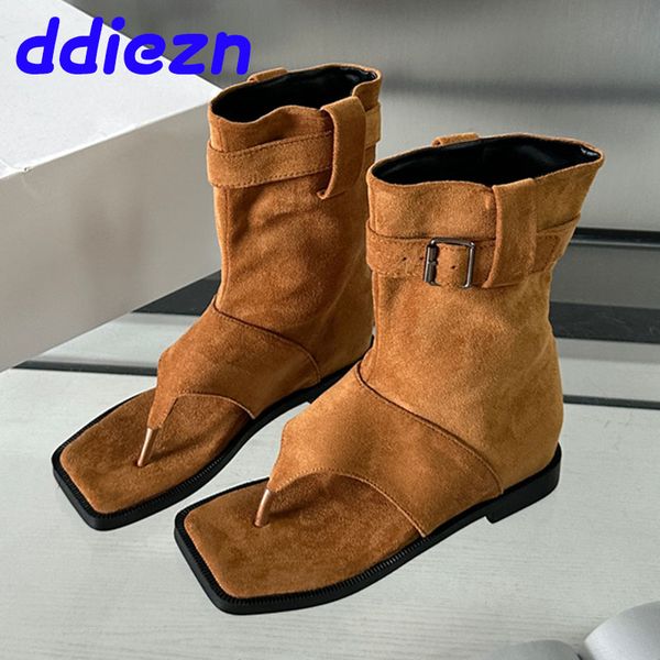 New Footwear Flats Women Ankle Designer Female Gladiator Sandals Fashion Ladies Short Boots Shoes Flip ps