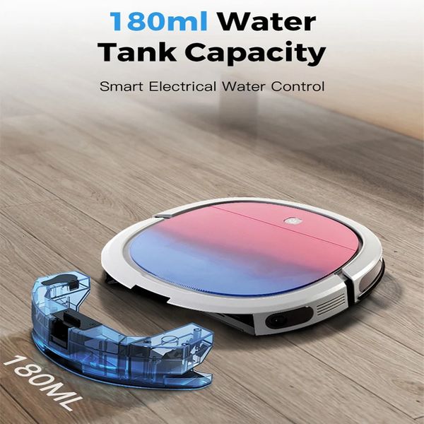 Robot Smart Vacuum Cleaner Wifi App control 180ml Water Tank Home Appliances Electric Cleaning Tools Robotic Vacuum Cleaners 231221