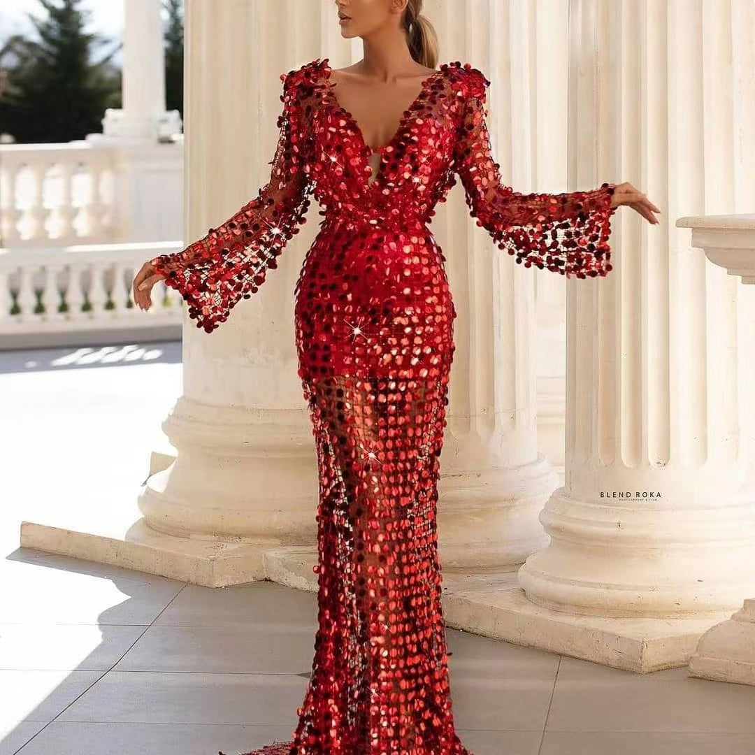 Arabic Glitter Sequined Evening Dress with Cape Ruched Lace Appliques Sweetheart Prom Party Formal Women Red Carpet Gowns Celebrity Women Formal Pag