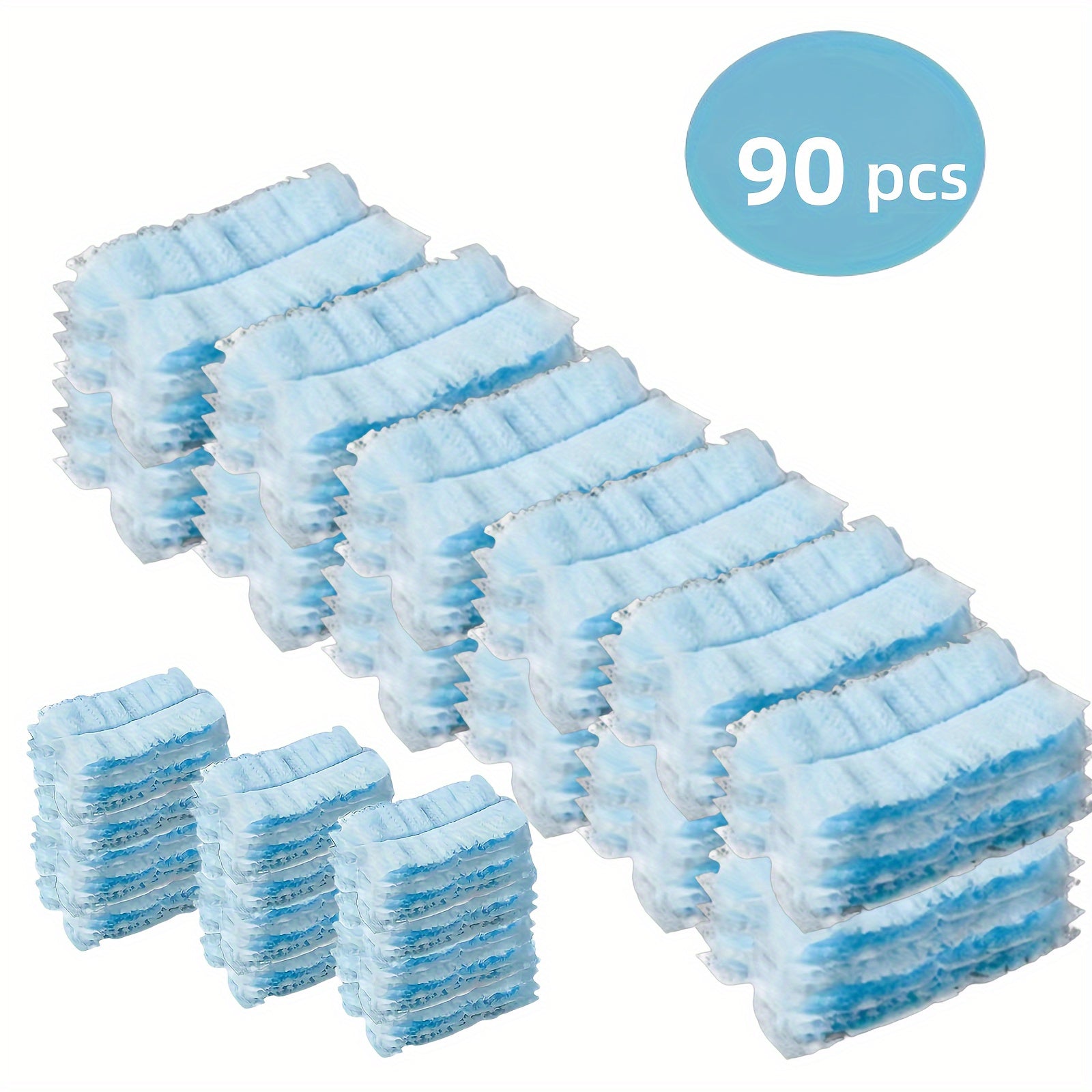 TEMU 60-90pcs Disposable Electrostatic Dusting Cloths With Brush Heads - 360° Cleaning For Furniture, Car, Keyboard, Washing Machine & More - No