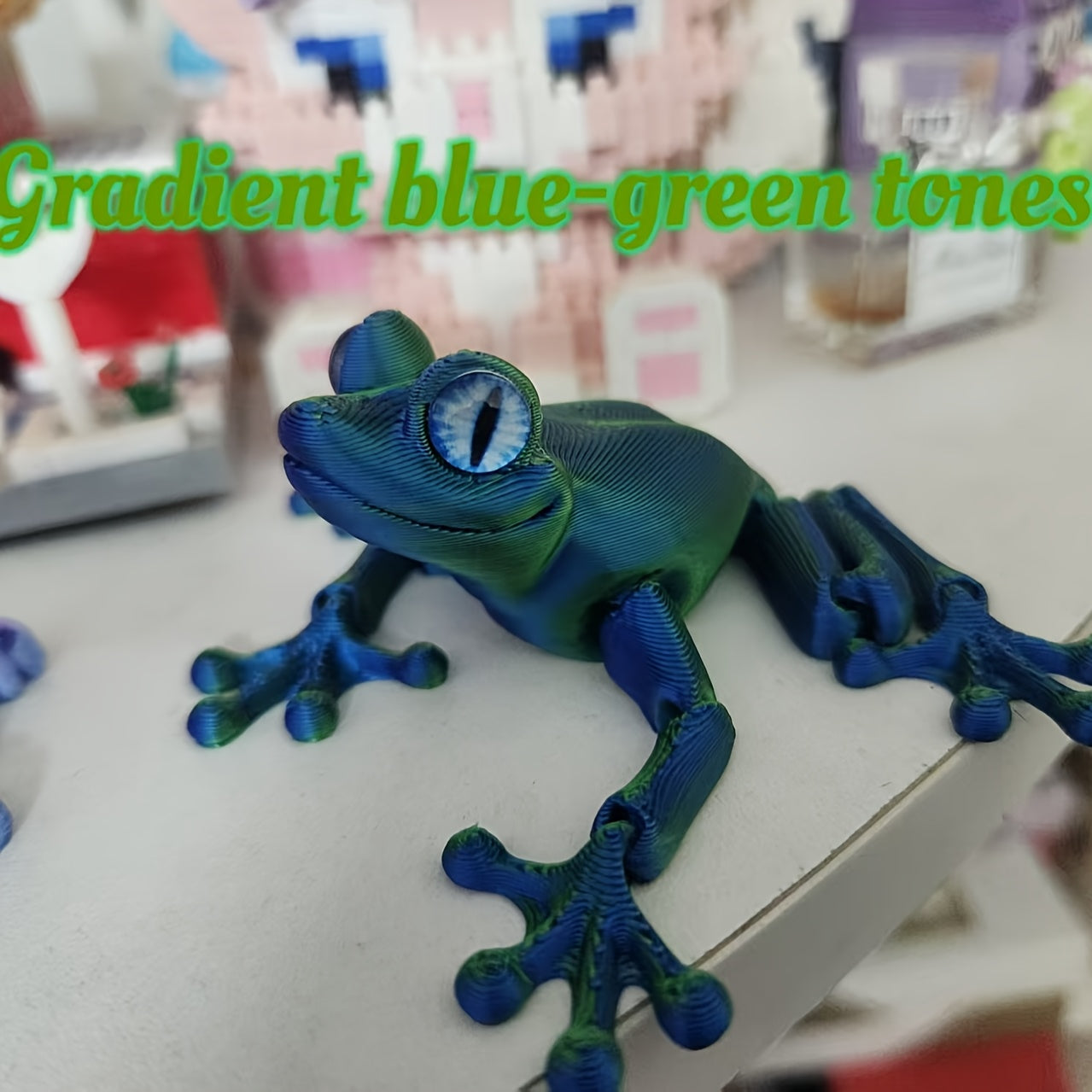 TEMU The Stunning New Large-sized 3d Printed Frog, Perfect For Decorations, Office Desks, Gardens, Festive Gifts, And Aquarium Models, Frog