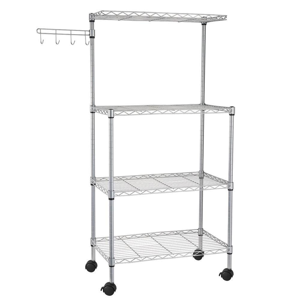 TEMU Kitchen Rack Microwave Oven Stand Storage Cart Workstation Shelf