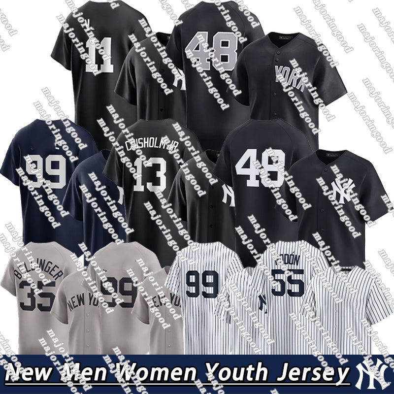 NY Yankees Jerseys #99 Aaron Judge Jersey #13 chisholm Jr Jersey #45 Cole #11 Volpe #48 Rizzo city NATIONAL BASEBALLHALLOF FAME 2025 INDUCTION