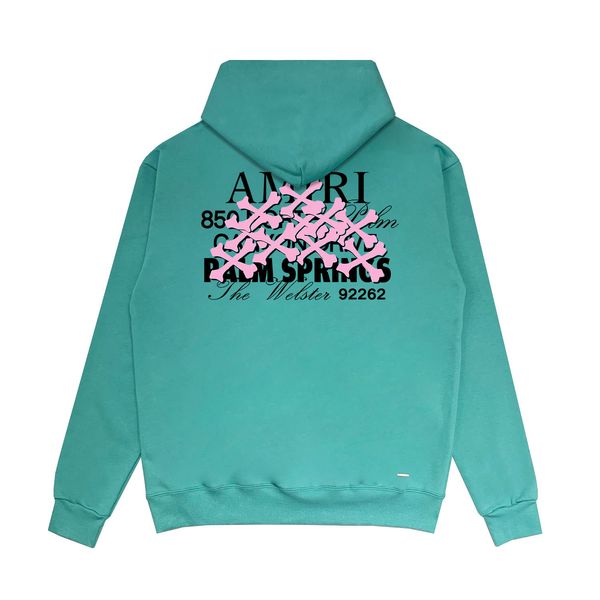 24ss Outdoor Mens Warm Cotton Hoodies green Designer Clothing Hoody Long Sleeve Pullover Sweater Fleece Man Jogger Sweatshirt Amiryes XXL Wh