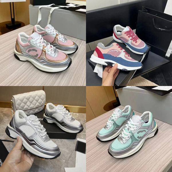 Fabric Effect Designer Running Shoes Running Sneakers canais femininos Lace-up Casual Classual Trainer SUEE City Shoes A74