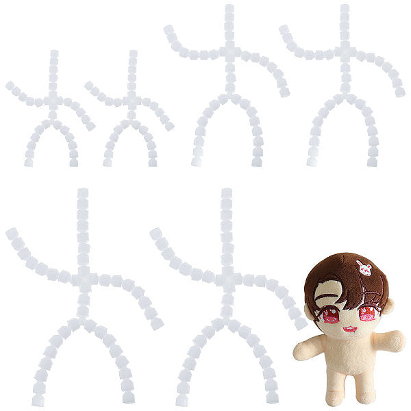 6 pz 3 stile action figure in plastica scheletro mobile