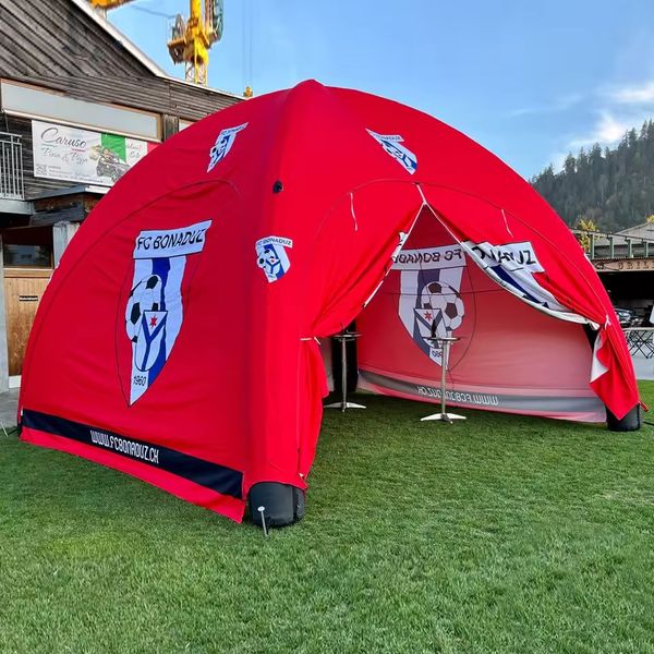 wholesale 12m large igloo inflatable spider tent Trade show custom print fabric air canopy marquee gazebos tents