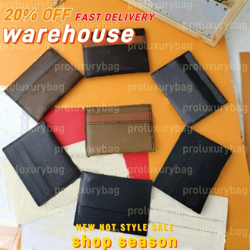 Luxury Designers Card Holders Fashion Wallets Women&#039;s Purse Double sided Credit Cards High Quality mens Mini Wallets
