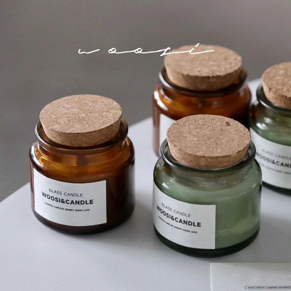 Aromatic Wood Core Candles Smoke Free Creative Candles Bedroom Atmosphere Decoration Home Decoration Gifts Friends Home Decoration Y250118