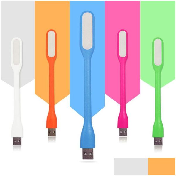 Usb Gadgets Mticolored Silica Gel Mini Book Read Light Lamp Led Computer Bb Notebook Pc Night Reading Light6221942 Drop Delivery Compu Otvwu