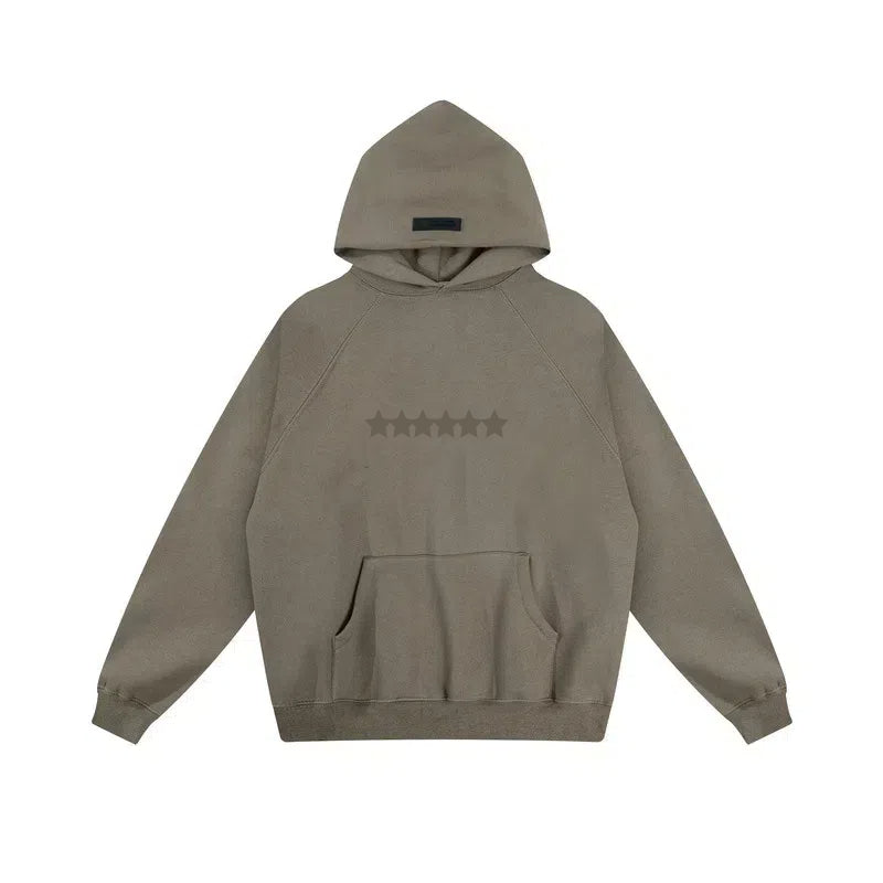 Men&#039;s Hoodie Designer Solid Color Hooded Hoodie Fleeced with Simple Print - Casual Loose Wear For Spring & Autumn Couples Clothing