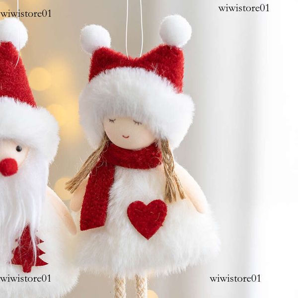2023 New Year Christmas Cute Angel Dolls Santa Claus Christmas Tree Ornaments Noel Christmas Decoration For Home Xmas Kids Gift 510