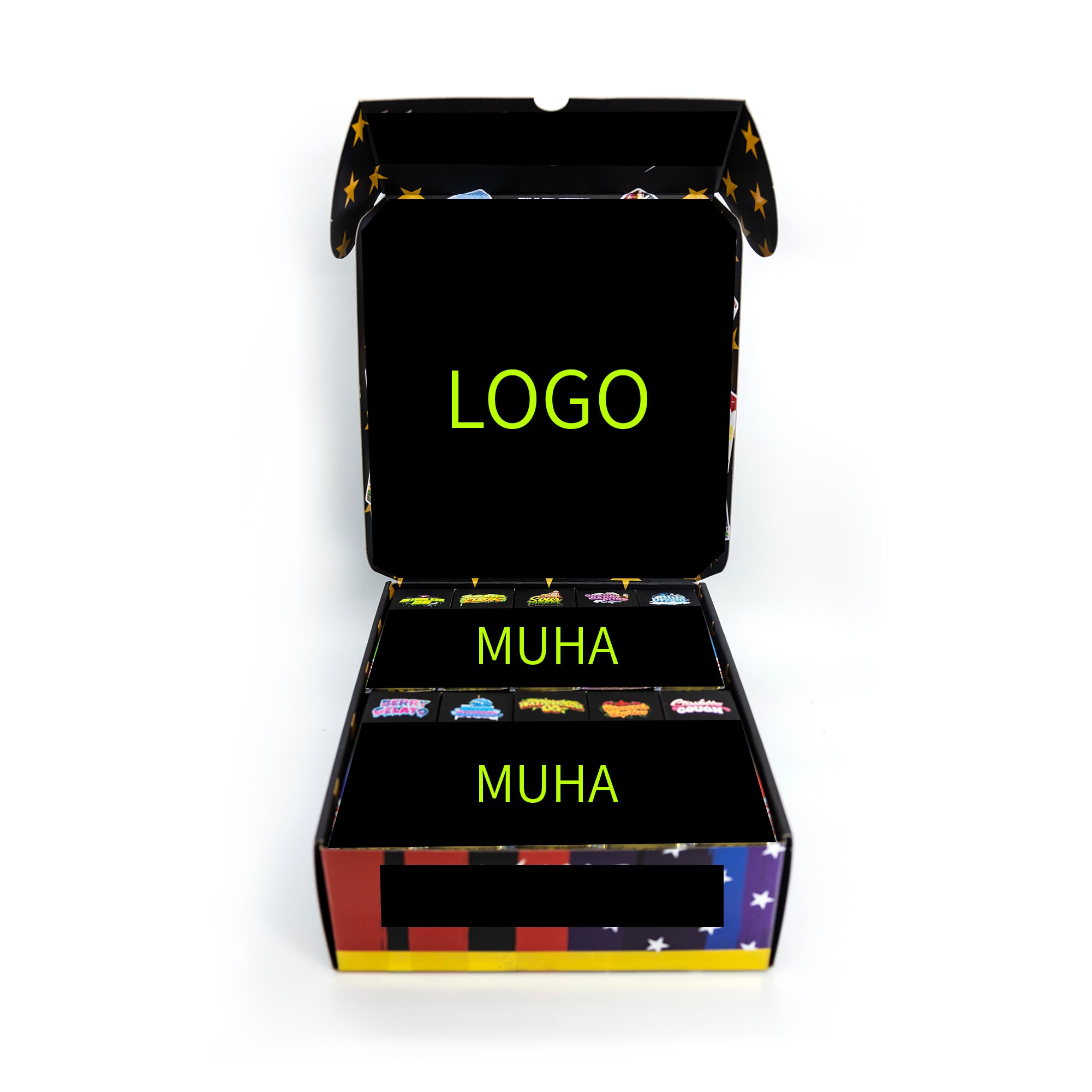 Disposable Empty 2ml Cartridge Storage Tubes Plastic Container Mylar Bags Sticker Carton Hand Box Premium Packaging Display Sample available