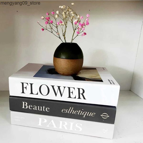 Other Decor Fashion Fake Storage Box Luxury Decorative Book Living Room Decoration Simulation Books Ornaments for Home J241204 J4158