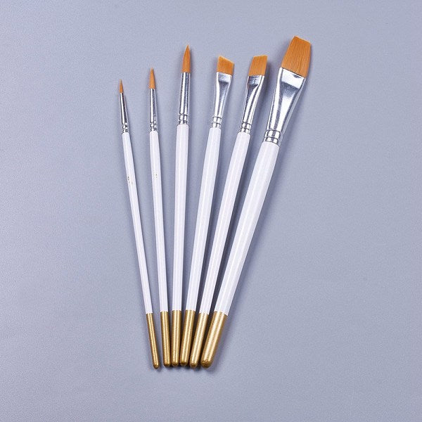 Wooden Paint Brushes Pens Sets