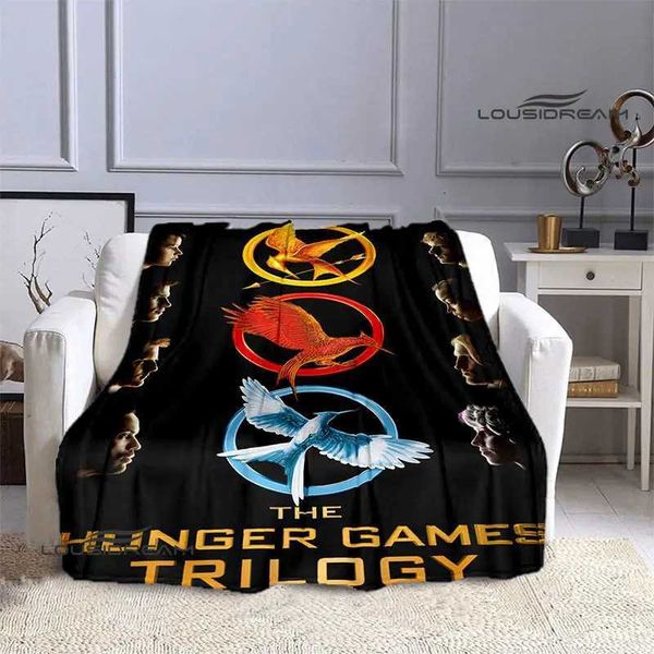 The Hunger Games Print Blanket Flannel Soft and Comfortable Blanket Home Travel Essential Blanket for Birthday GiftsXJ240813