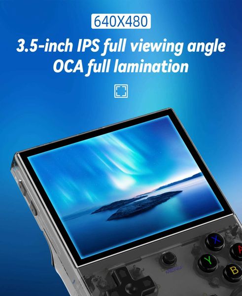 Portable Game Players RG35XX PLUS Retro Handheld Player Built in 64G TF5000+Classic Games Supports HDMI TV H250114 9JXH