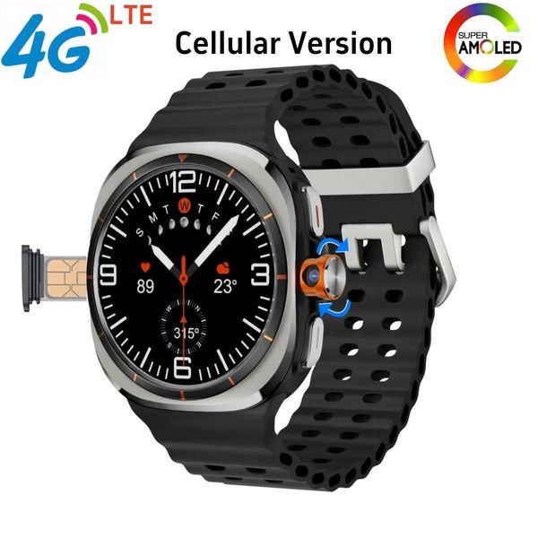 S7 Ultra 4G Smart Watch 1.6 Amoled Android 9.0 System Rotary Camera GPS WIFI App Download Global Calling 32GB+256GB SmartwatchXJ250108