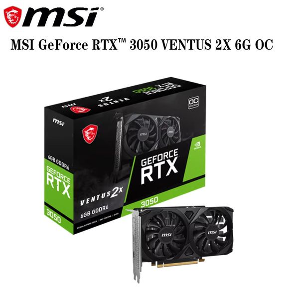Original MSI GeForce RTX 3050 VENTUS 2X 6G OC Overclocked Version Gaming Computer Graphics Card