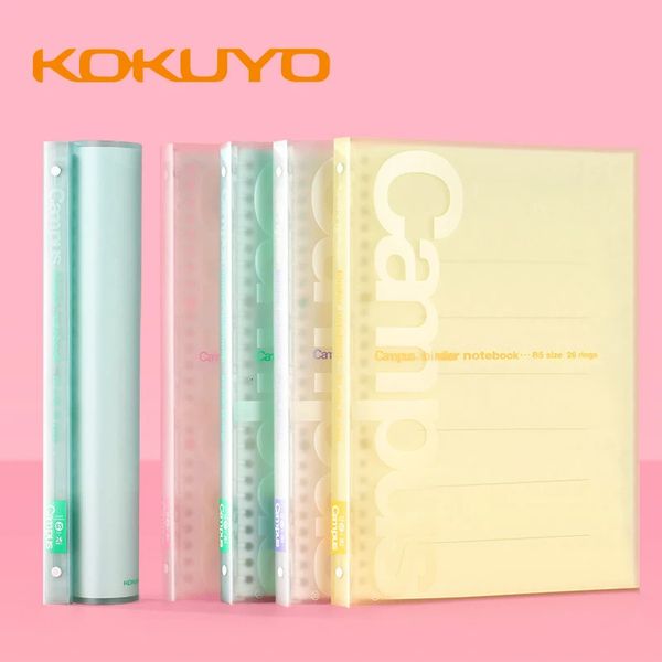 KOKUYO Campus Notebook Binder Note B5 PVC Transparent Matte Soft Shell Daily Schedule Budget Planner Journal Diary Stationery 250113